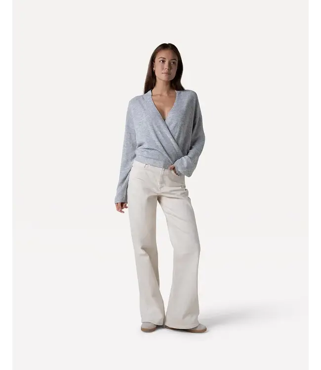 Moore wide denim - naturel