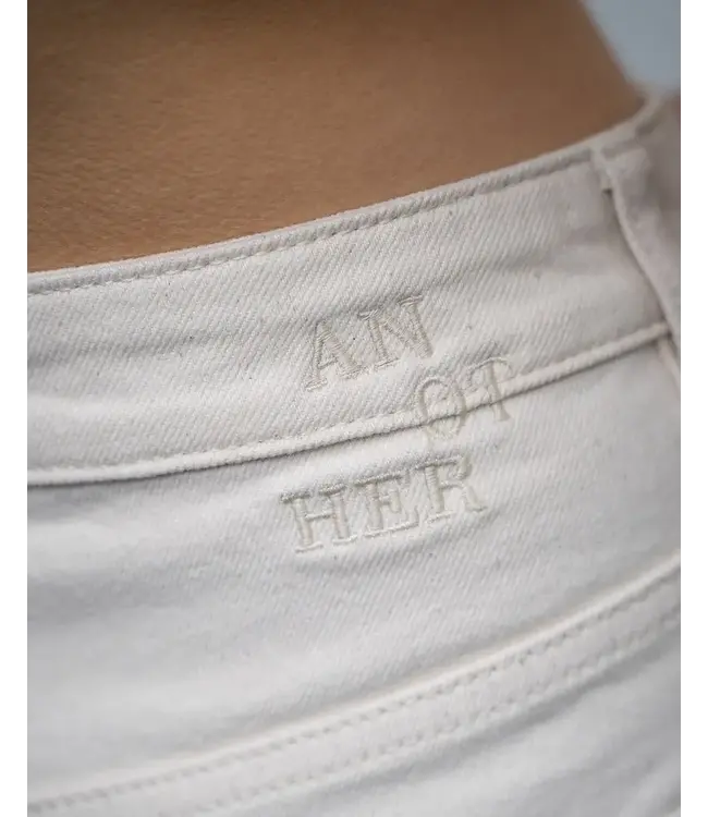 Moore wide denim - naturel