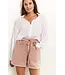 Garment dye woven short - Roze