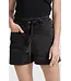 Garment dye woven short - Zwart