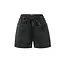 Garment dye woven short - Zwart