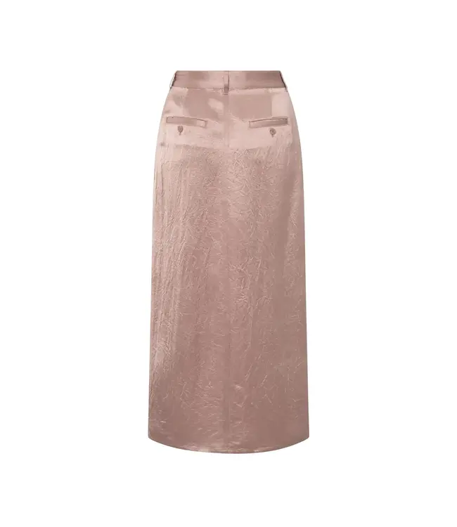 Satin midi skirt