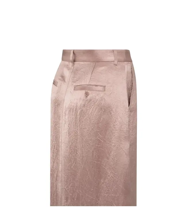 Satin midi skirt