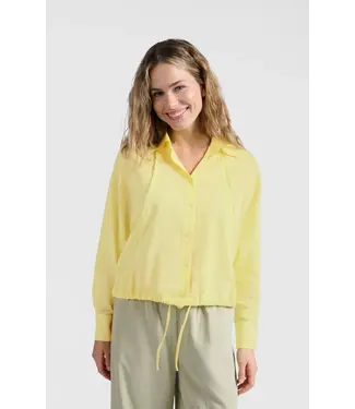 YAYA Batwing blouse with edges