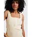 Rib singlet with buttons