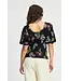 Embroidery sky black top