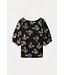 Embroidery sky black top