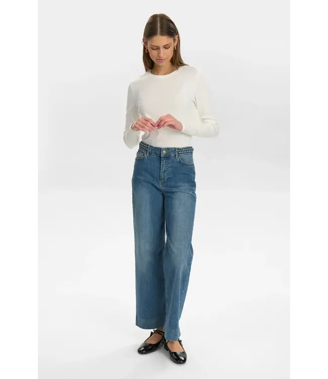 Paris Cropped - Mid blue