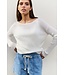 Fine knit with back button detail