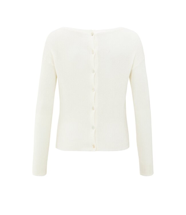 Fine knit with back button detail