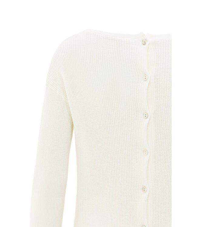 Fine knit with back button detail