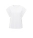 T-shirt with round neck en cuff sleeves