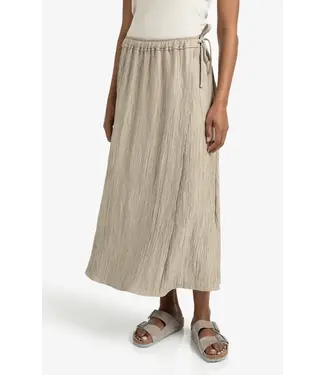 YAYA Structured midi skirt with tie