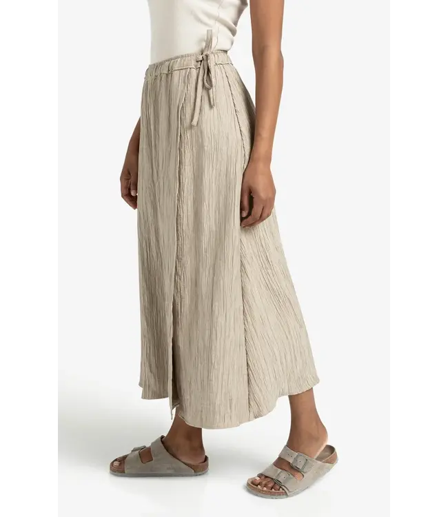 Structured midi skirt with tie