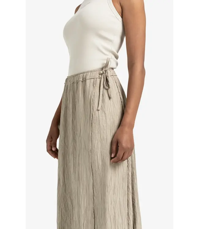 Structured midi skirt with tie