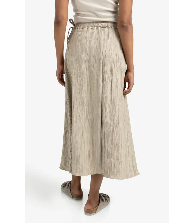 Structured midi skirt with tie