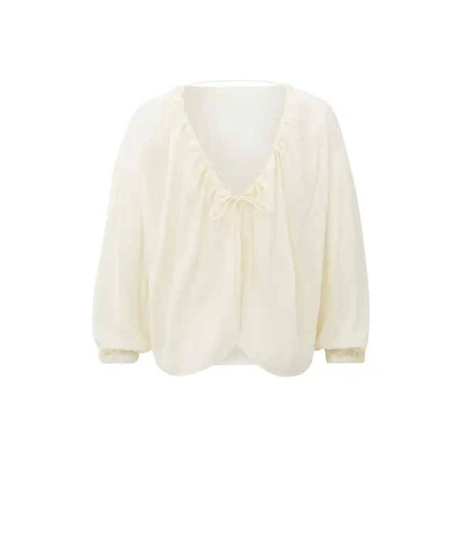 Crinkle top with low back