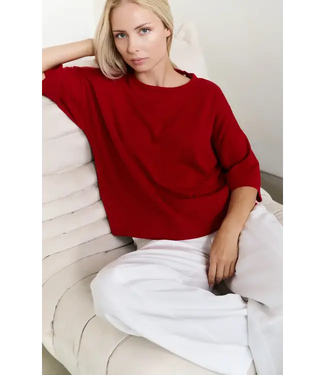 Oversized fine knitted shirt