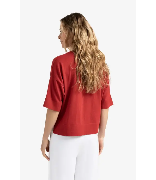 Oversized fine knitted shirt