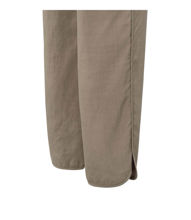 Woven trousers with elastic waistband