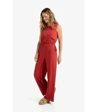 YAYA Sleeveless jumpsuit with cord detail