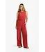 Sleeveless jumpsuit with cord detail