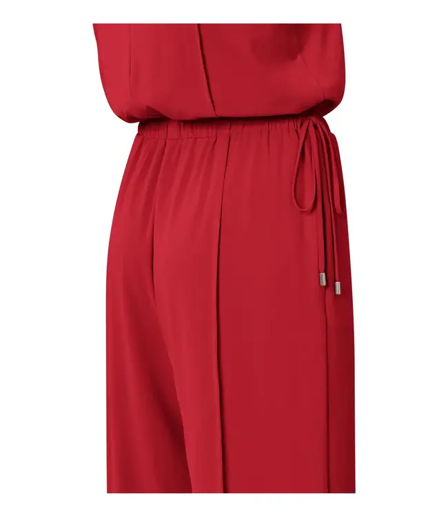 Sleeveless jumpsuit with cord detail