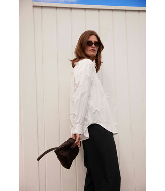 Soaked in Luxury Joa bow shirt