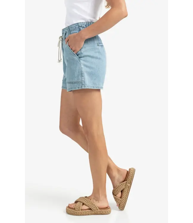 Denim short high waist