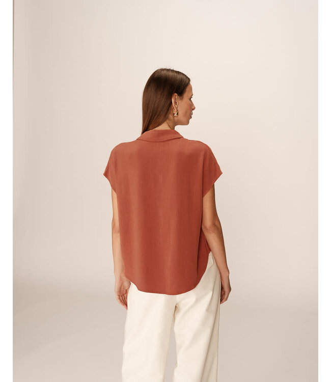 Perez shirt - Terracotta