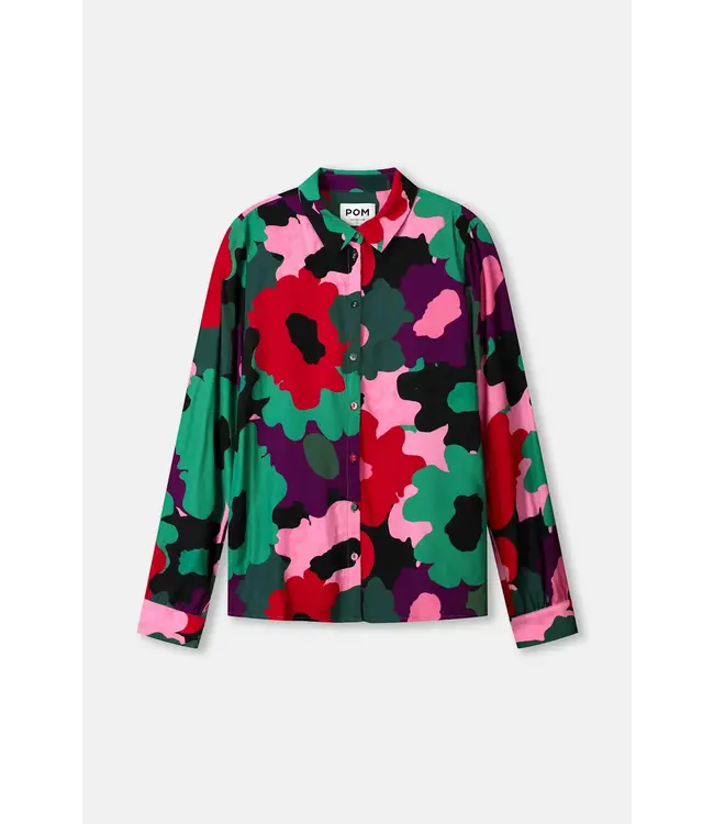 Mila abstract flower blouse