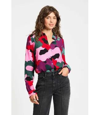 Pom Amsterdam Mila abstract flower blouse