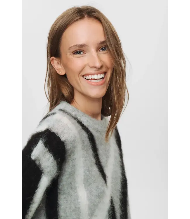 Suri brushed pattern pullover