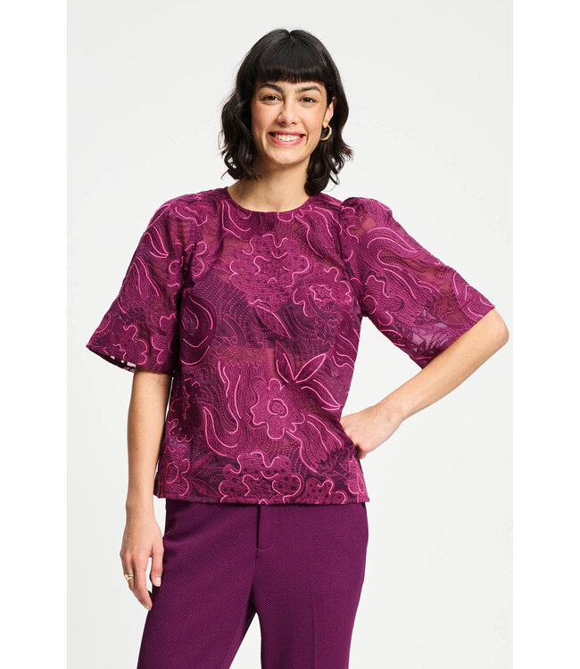 Dashing plum top