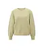 Rib mixed sweater ls