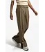 Wide leg trousers with slit