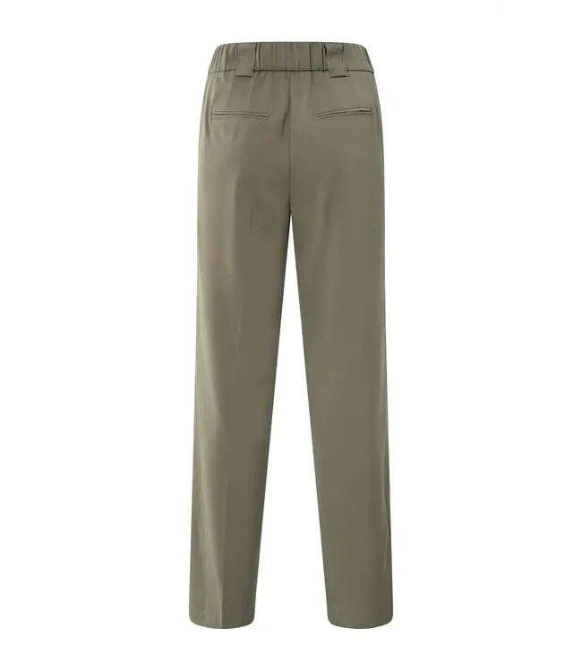 Wide leg trousers with slit