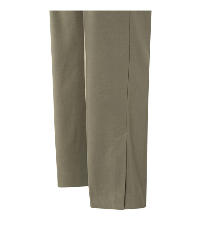 Wide leg trousers with slit