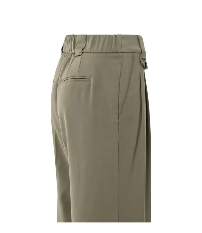 Wide leg trousers with slit