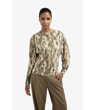 YAYA Sweater with allover print