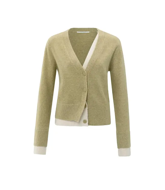 Cardigan with contrast details