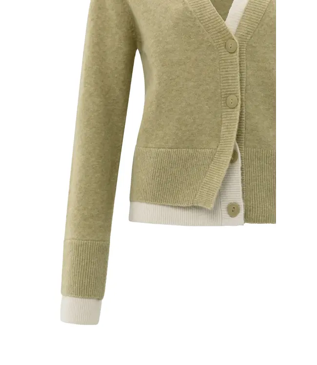 Cardigan with contrast details