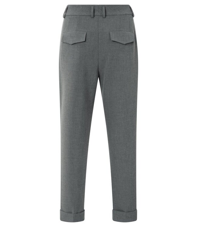 Woven straight fit trousers