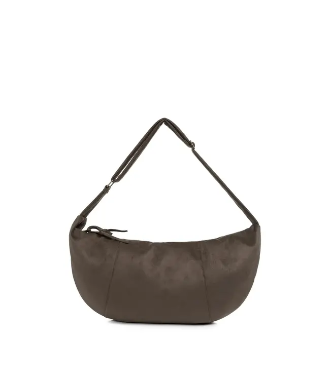 Cross body suede bag