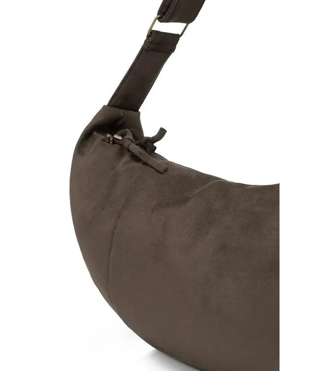 Cross body suede bag