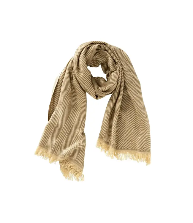 Woven scarf with fringles