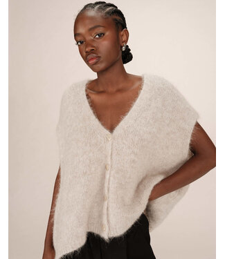 Grace & Mila Savant  oversized vest - Greige