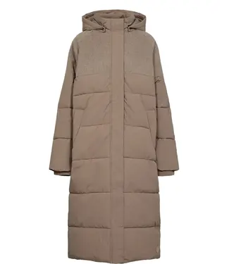 Nümph Willow long coat - Afneembare kap
