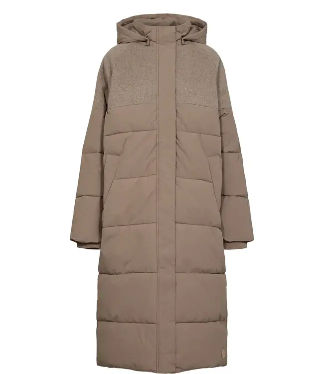 Willow long coat - Afneembare kap