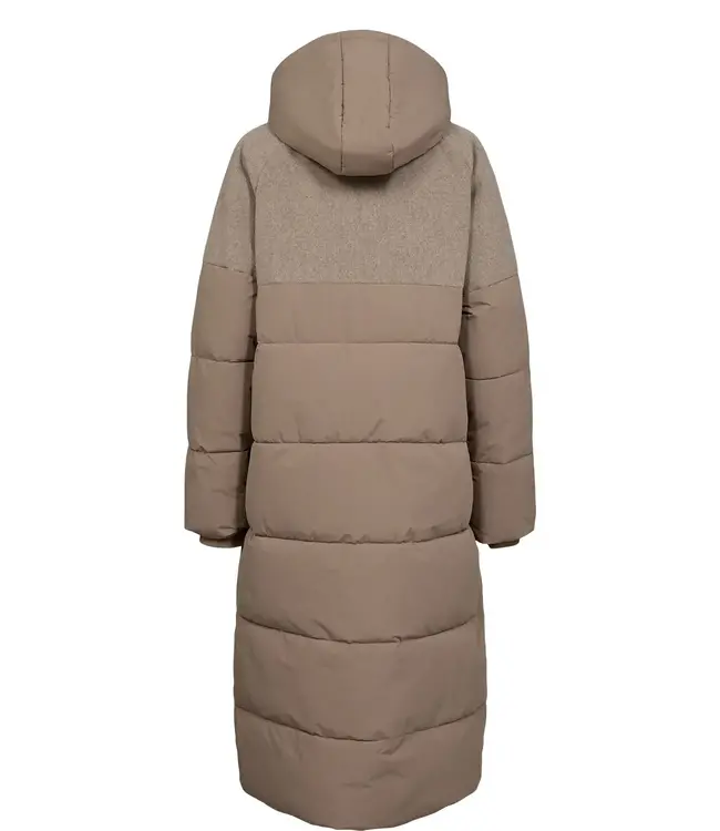 Willow long coat - Afneembare kap